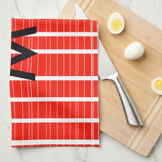 Enkelvoudig gram add your name letter man t theedoek (Quarter Fold)