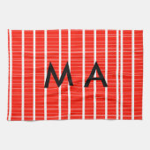 Enkelvoudig gram add your name letter man t theedoek (Horizontaal)