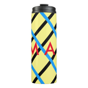 Enkelvoudig gram add your name letter man t thermosbeker