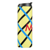 Enkelvoudig gram add your name letter man t thermosbeker (Gedraaid links)