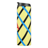 Enkelvoudig gram add your name letter man t thermosbeker (Geroteerd rechts)