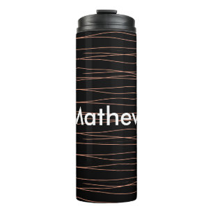 Enkelvoudig gram add your name letter man t thermosbeker