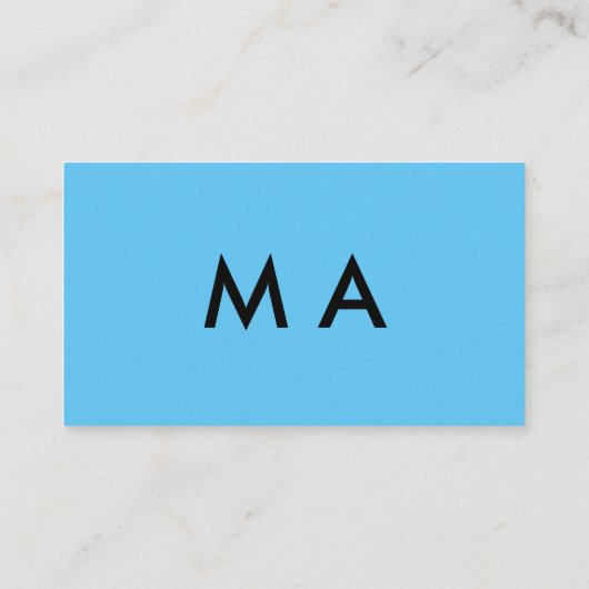 Enkelvoudig gram add your name letter man t visitekaartje (Achterkant)