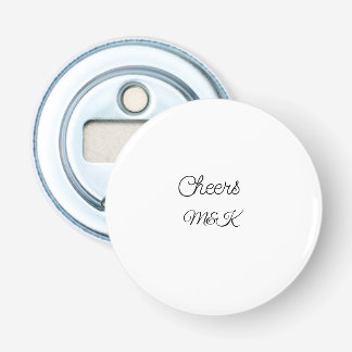 Enkelvoudige add name cheers paar name custom button flesopener
