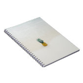 Enkelvoudige ananas op het strand notitieboek (Rechterzijde)