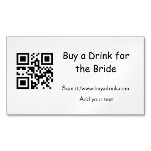 Enkelvoudige bacheloret buy a bride drink baard magnetisch visitekaartje