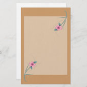 Enkelvoudige hibiscus Briefpapier (Voorkant / Achterkant)