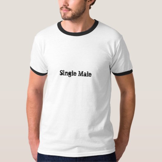 Enkelvoudige man t-shirt (Voorkant)
