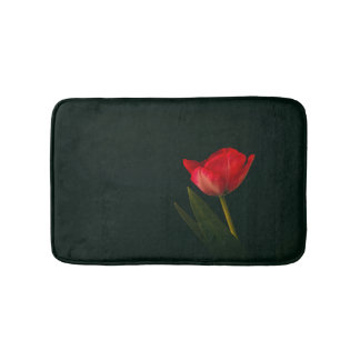 Enkelvoudige rode tulp badmat