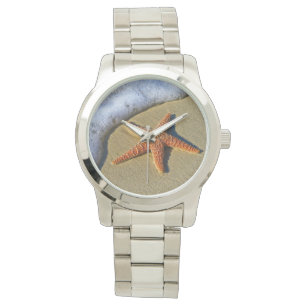 Enkelvoudige Starfish op strand Horloge