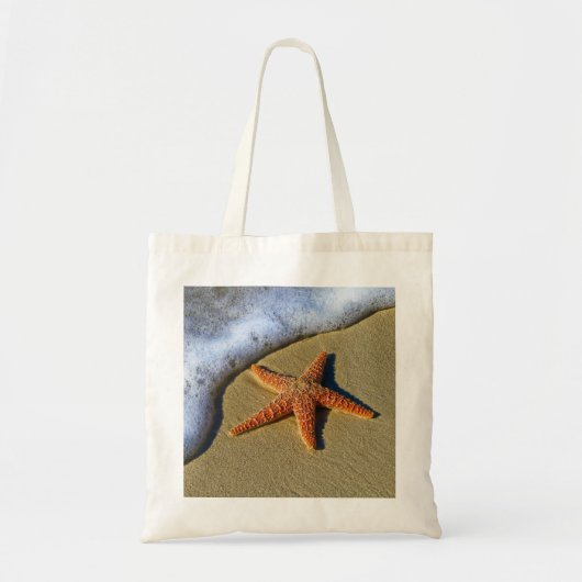 Enkelvoudige Starfish op strand Tote Bag (Voorkant)