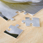 Enkelvoudige witte rozenbloesem legpuzzel (Zijkant)