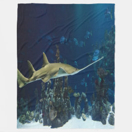 Enkelvoudige zwaardvis fleece deken