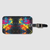 enkelzijdig Splatter Design Bagagelabel (Voorkant (horizontaal))