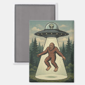 Enlèvement d'Aliens de Bigfoot Magnet (Recto/Verso)