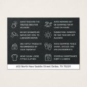 Enlèvement des cheveux de la carte de soins postér (Dos)