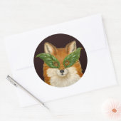 Enlevez les autocollants ronds de renard (Enveloppe)