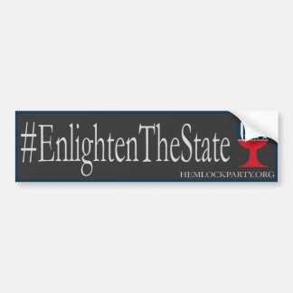 #EnlightenTheState - Donker Bumpersticker