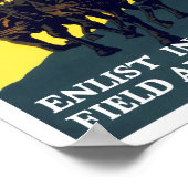 Enlist in the Field Artillery — WW1 Army Poster (Hoek)