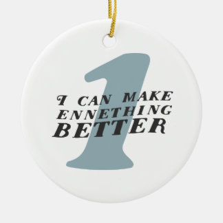 Enneagram 1 ornement drôle de Noël