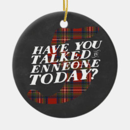 Enneagram 5 Kerstmis Keramisch Ornament