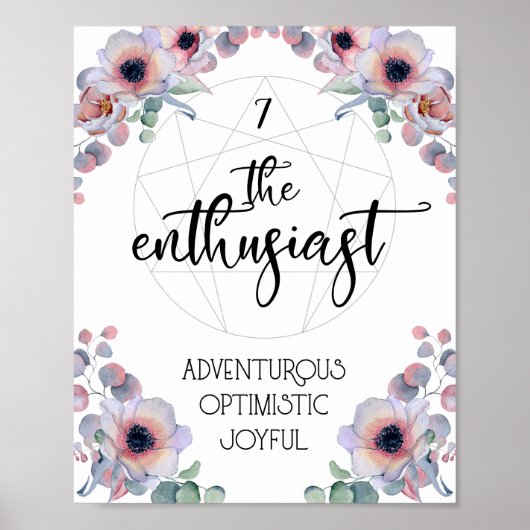 Enneagram 7 De enthousiast Poster (Voorkant)