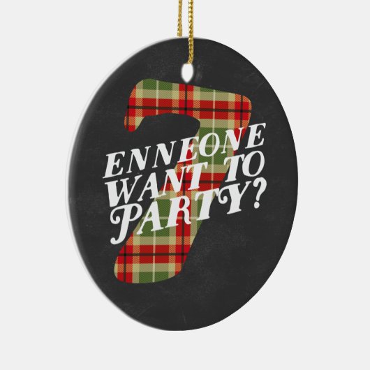 Enneagram 7 Funny Kerstmis Thorment Ornament (Rechts)