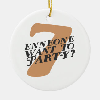 Enneagram 7 Funny Kerstversier Keramisch Ornament
