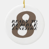 Enneagram 8 Funny Ornament (Achterkant)