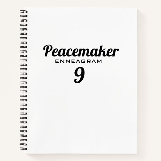Enneagram negen Peacemaker Journal Notitieboek (Voorkant)