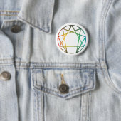 Enneagram Rainbow Ronde Button 5,7 Cm (In situ)