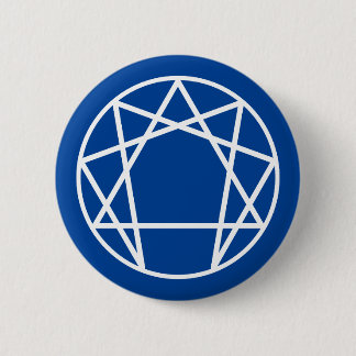 Enneagram-symbool Ronde Button 5,7 Cm