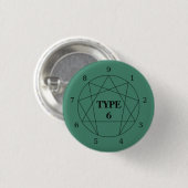Enneagram Type 6 Button (Voorkant /achterkant)
