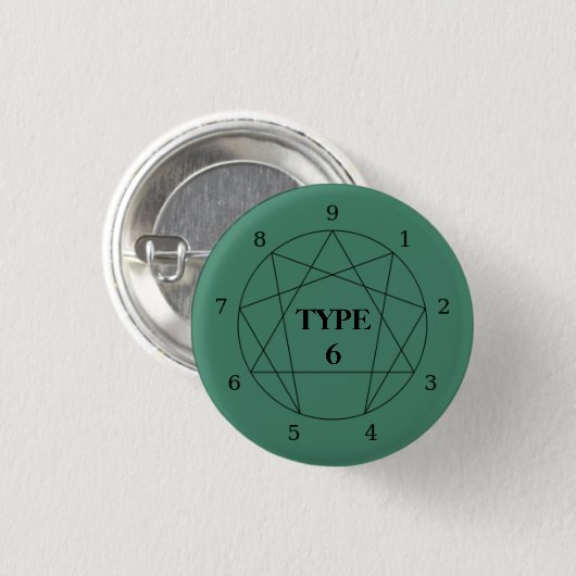 Enneagram Type 6 Button (Voorkant /achterkant)