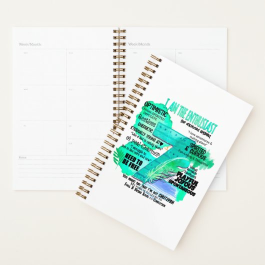 Enneagram Type 7 - Je Suis L'Enthousiaste (Devant avec enveloppe)