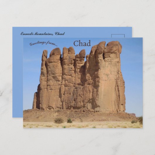 Ennedi Mountains Chad Briefkaart (Voorkant / Achterkant)
