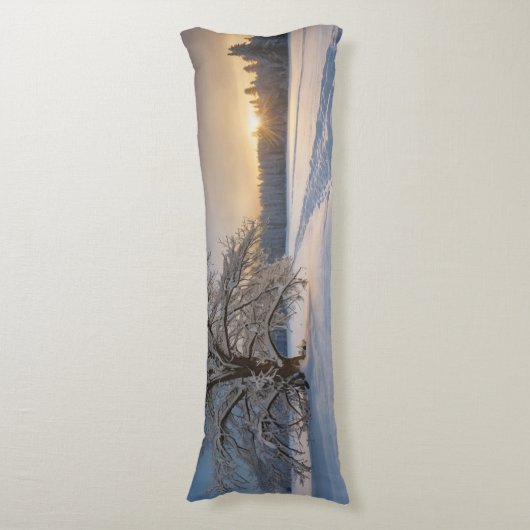 enneigé conception de champ long coussin (Devant (Vertical))