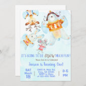 Enneiger beaucoup amusant garçon invitation d'anni (Devant / Derrière)