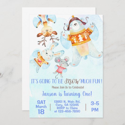Enneiger beaucoup amusant garçon invitation d'anni (Devant / Derrière)