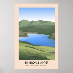 Ennerdale Water Lake District Reisposter Poster
