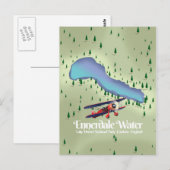 Ennerdale Water, meerwijk Travel poster Briefkaart (Voorkant / Achterkant)