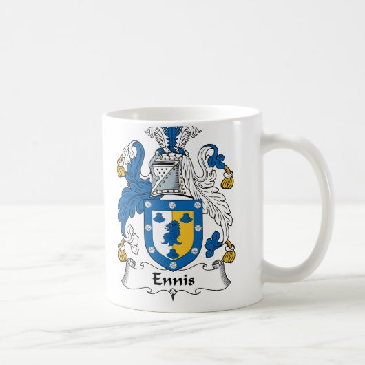 Ennis Family Crest Koffiemok (Rechts)