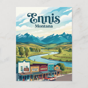 Ennis, Montana Briefkaart