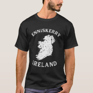 Enniskerry Wicklow Ierland Kaart Gaelic Hurling T-shirt