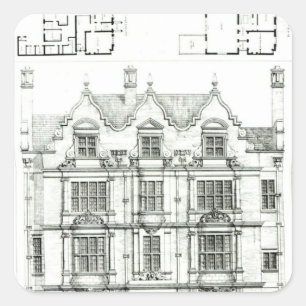 Ennismore Gardens, South Kensington Vierkante Sticker