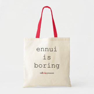 ennui is saai - canvas tas