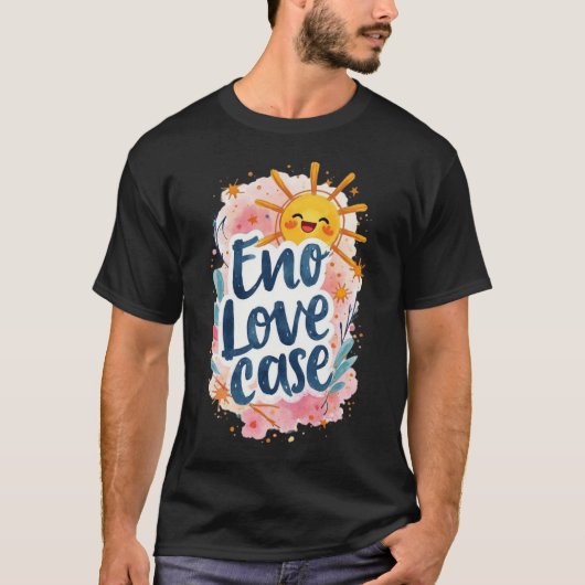 "Eno Love Coque" T-shirt graphique amusant et ludi (Devant)