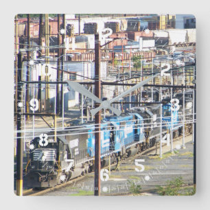 Enola Norfolk Southern Railroad Yard Harrisburg PA Vierkante Klok