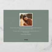 Énoncé | Faire-part d'obtention d'une licence phot (Verso)