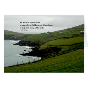 Énonciation irlandaise au sujet du boire